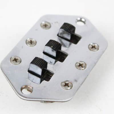 1960s Vintage Fender Jaguar Pickup Selector Switches Control Plate Chrome USA 1960's Pre-CBS image 3