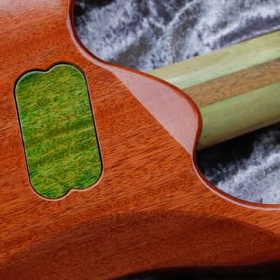 Boutique guitar Ergal 7 string fanned points and lines edition by GB Liuteria image 15