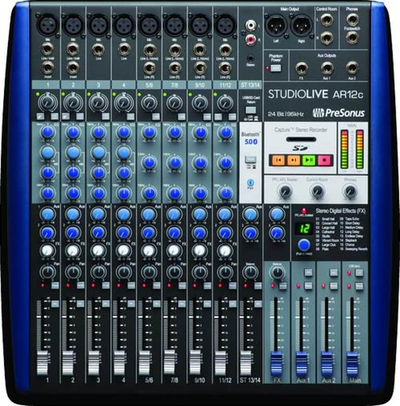 PreSonus StudioLive AR12c 12-Channel USB-C™ Compatible Audio Interface/Analog Mixer/Stereo SD Recorder image 1