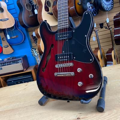 Fender TC-90 Double Cutaway Thinline Seymour Duncan P90- Trans Red Burst image 2