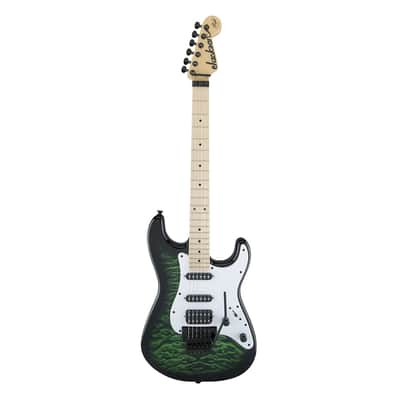 Used Jackson SDXQ X Series Adrian Smith Signature Guitar - Trans Green image 2