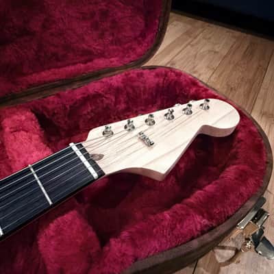 Sargent Guitars | Custom Built One-Piece Aged Acacia Koa Hardtail Strat | Lindy Fralin Real '54 Pickups | Warmoth Neck | 8.6 lbs | NEW Build | w/New Fender Poodle Case image 7