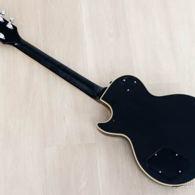 1980s Burny John Sykes LC-70JS Black Beauty Custom Vintage Guitar w/ Mono Case, Fernandes Japan image 12