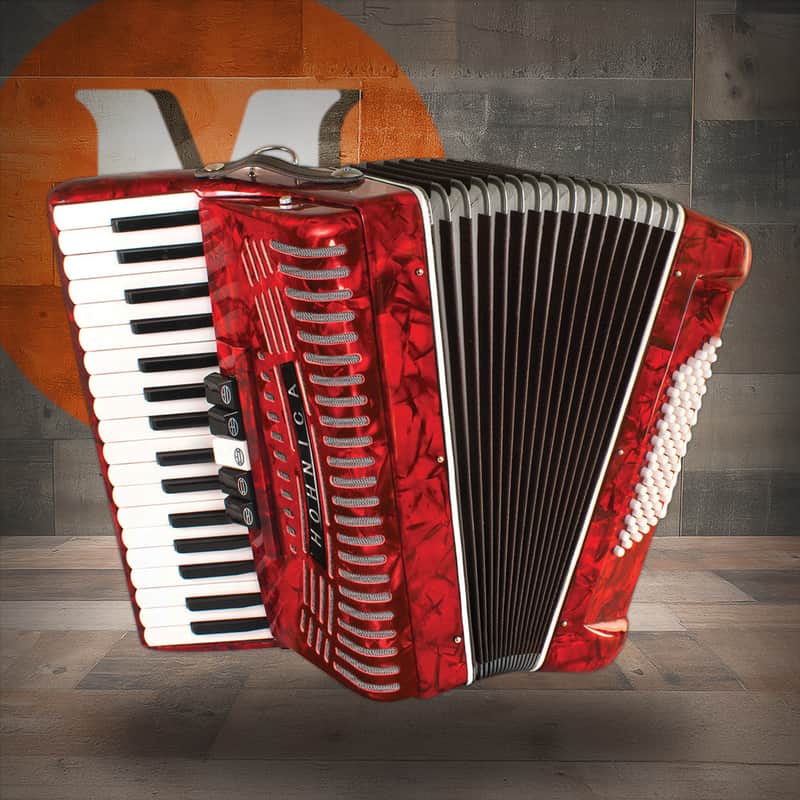 Hohner Hohnica 72 Bass Entry Level Piano ACCORDION - Pearl Red (1305-RED) image 1