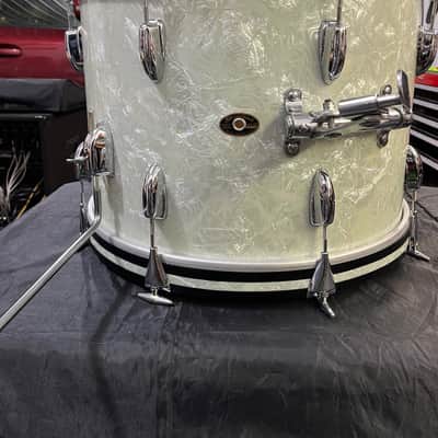 Slingerland Gene Krupa Mid 60s 3 Piece Drum Set - White Marine Pearl image 14