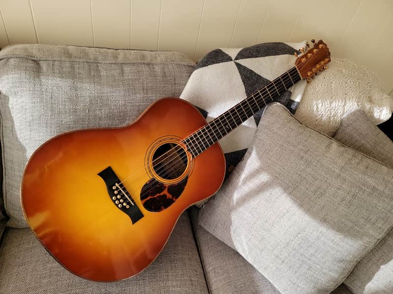 Bischoff Acoustic Guitar 9-String (not 12-String) Custom Artist Series Luthier Hand-Crafted 2013 Sunburst Adirondack Madagascar RW Excellent! image 1
