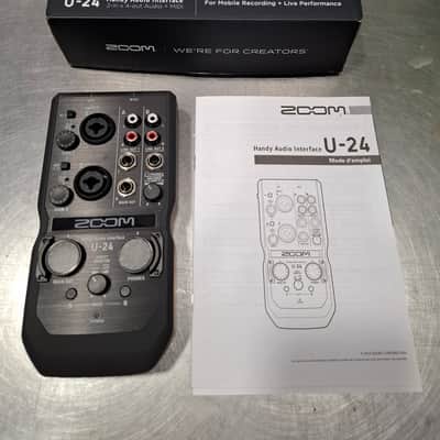 Zoom U-24 Handy USB Audio Interface 2010s - Black image 1