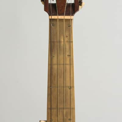 Minstrel Banjo (maker unknown), c. 1870, original black coffin case. image 5