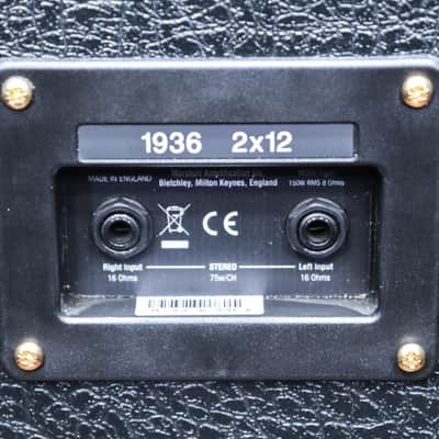 Marshall 1936 2x12 Cabinet 150-Watt Celestion G12T-75 Guitar Speaker Cabinet image 5