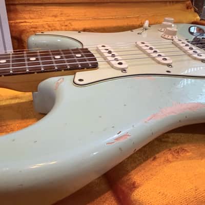 Fender Custom Shop '63 Reissue Stratocaster Relic - Sonic Blue image 3