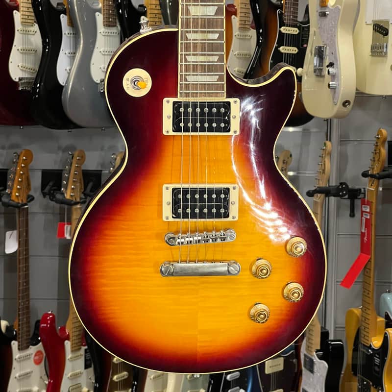 ギター Epiphone LesPaul Slash Signiture Epiphone Slash Les Paul Standard - vermillion burst Single cut