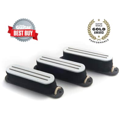 Bare Knuckle Cobra Strat Pickup Set - White image 1