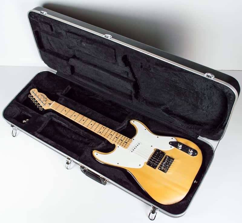 ONE of a KIND! Squier '51 Stratocaster/Telecaster/Precision Hybrid, Blonde/Black sides +CASE image 1
