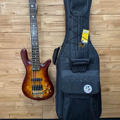 Warwick Teambuilt Streamer LX 2025 Limited Edition 5- string bass  - Honey Sunset Burst. 8lbs 3oz w/gig bag + goodies. New! image 25