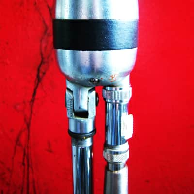 Vintage 1940's American D4T dynamic microphone harp mic Hi Z w Amphenol & Switchcraft adapters Altec Shure # 7 image 12