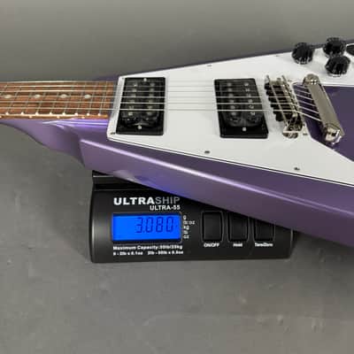 Kirk Hammett Signature Flying V Purple inkl. original Hardshell Case image 14