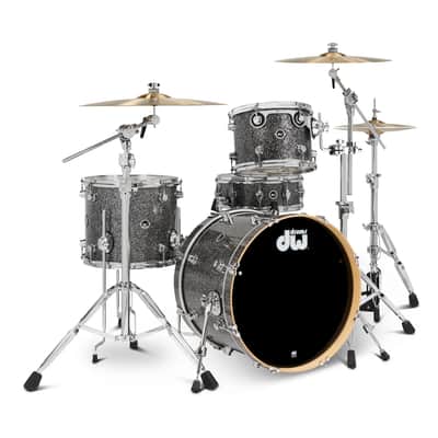 DWe 5-pc Kit Bundle with DWe Cymbals V51 Module - Black Galaxy image 4