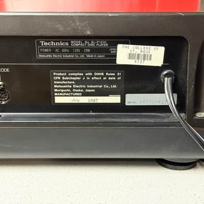 Technics SL-P1200 Hi-Fi Professional Broadcast CD Compact Disc Player image 4