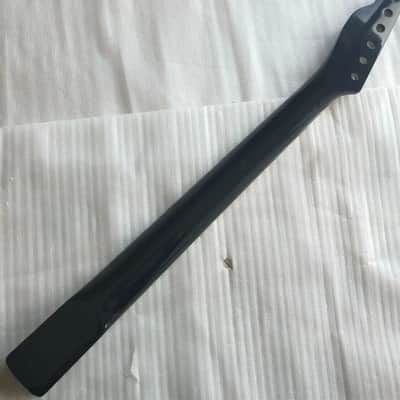 Gloss Black Maple Telecaster Tele Style Guitar Neck, Rosewood Fingerboard 22 Frets image 4