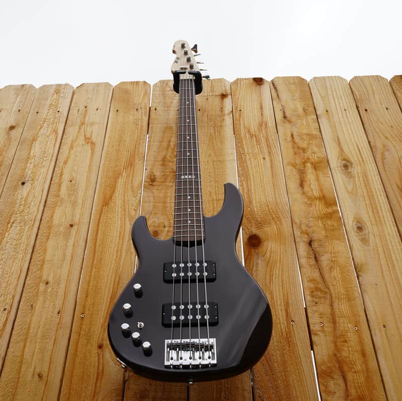 ESP E-II AP-5 See Thru Black Left Handed 5-String Bass w/Case NOS image 1