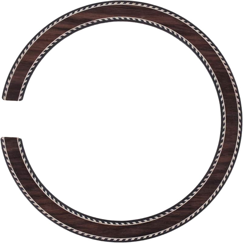Guitar Sound Hole Rosettes Acoustic Guitar,Dyed Wood Veneers Thin Rosewood Soundhole Rosette Decoration for Classical Guitar Ukulele,Requires Glue to Stick image 1