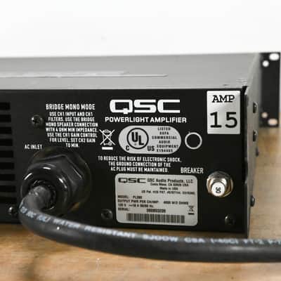 QSC PL380 Powerlight 3 Series 2-Channel Power Amplifier CG012GF image 6