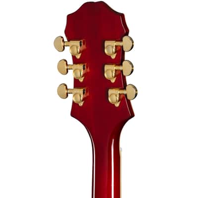 Broadway Hollowbody Left-Handed Electric Guitar Wine Red image 5