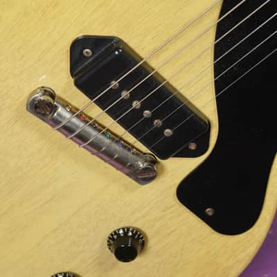 1956 Gibson Les Paul Jr TV Yellow Electric Guitar (Refinished) (VIDEO! Fresh Work, Ready) image 6