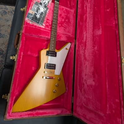 Epiphone '58 Korina Explorer 2023 - Aged Natural (White Pickguard) image 2
