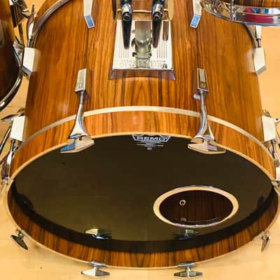 Sonor Phonic silver badge Rosewood Inside Out Drum Set 20" 12" & 14" image 4
