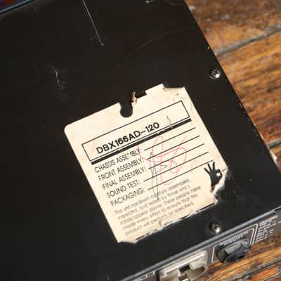 DBX 166A 2-Channel Compressor/Limiter 2010s - Black image 5