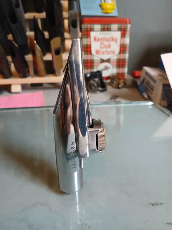 Lawton 8B Metal Alto Mouthpiece - Stainless Steel image 1