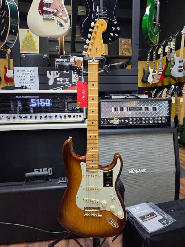 Fender 75th Anniversary Commemorative Stratocaster 2021 - 2-Color Bourbon Burst image 1