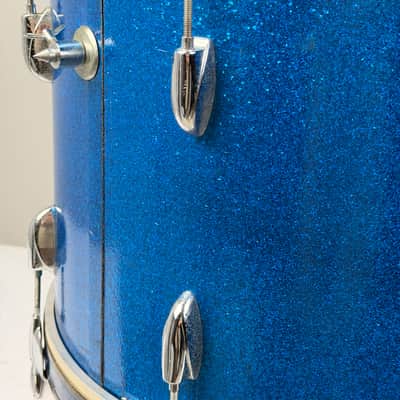 Gretsch 20/12/12/16" 60's Round Badge Drum Set - Blue Sparkle image 15