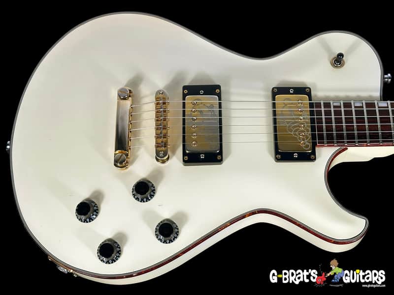 2015 Knaggs SSC II Steve Stevens Signature Singlecut ~ Creme with Tortoise Shell Binding image 1
