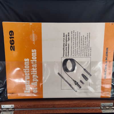 Brüel & Kjær – Complete Measurement Kit: Capsule 4166 + Preamplifier 2619 + Gooseneck UA 0196 + 2 Threaded Adapters – TESTED & PERFECT CONDITION image 4
