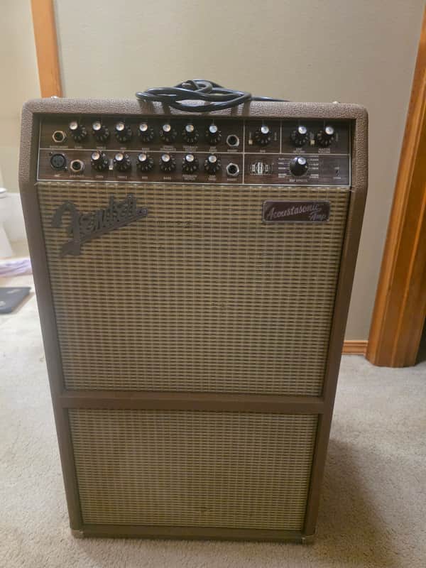 Fender Acoustasonic SFX 2-Channel 2 x 80-Watt 1x8" / 1x10" Acoustic Guitar Amp 1999 - 2003 - Brown image 1