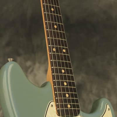 1964 Fender DUO-SONIC II Blue with '66 body CLAY DOTS + L-PLATE + '64 pickups image 11