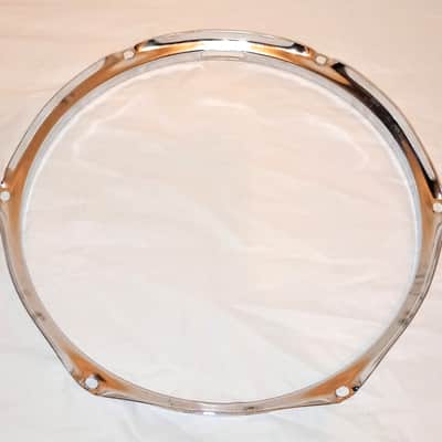 Unmarked 11" RARE DIAMETER SNARE SIDE DRUM HOOP - CHROME - FREE SHIP TO CUSA! image 3