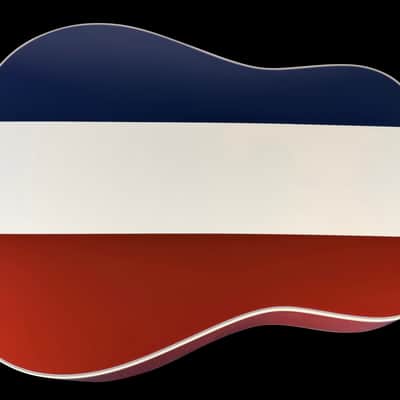 2023 Martin Custom Shop D Dreadnought Limited Run ~ Red, White & Blue image 3