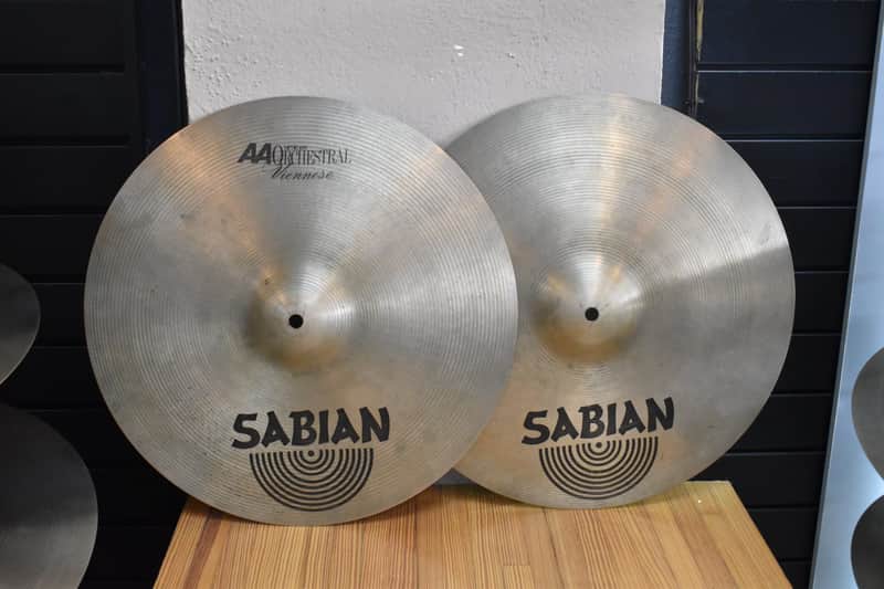 Used Sabian 18" Viennese Orchestral Cymbal Pair - 1396g/1406g image 1
