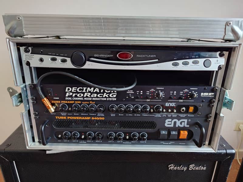 Rack Amp 19" 6U Engl e530 + e840/50 + ISP Decimator Prorack G + Behringer BTR2000 Racktuner image 1