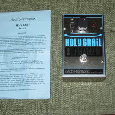 lightly used Electro Harmonix Holy Grail Reverb V1 classic casing + Truetone C35 1/8" converter & a copy of the paperwork (NO box) image 1