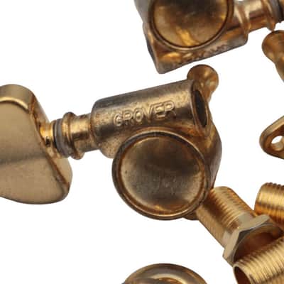 Grover Rotomatic "Milk Bottle" Gold aged Tuners 3/3 fits Gibson image 3