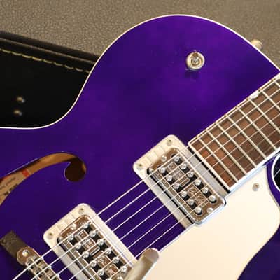 2020 Gretsch G6120SH Brian Setzer Hot Rod Semi-Hollow Electric Guitar Purple Metallic + OHSC image 3