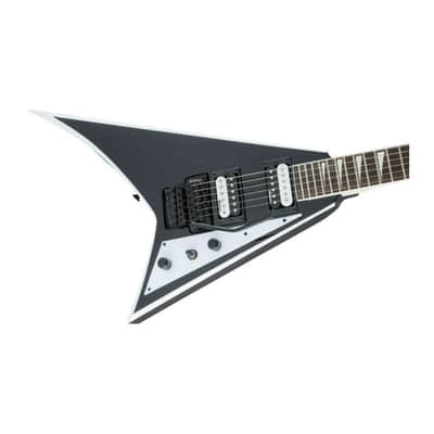 Jackson JS Series Rhoads JS32 6-String Right-Handed Electric Guitar with Poplar Body, Maple Neck, and Amaranth Fingerboard (Black with White Bevels) image 5