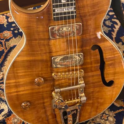 Framus AK74 Custom Shop Lefty  2007  Flame Koa Solid Top image 4
