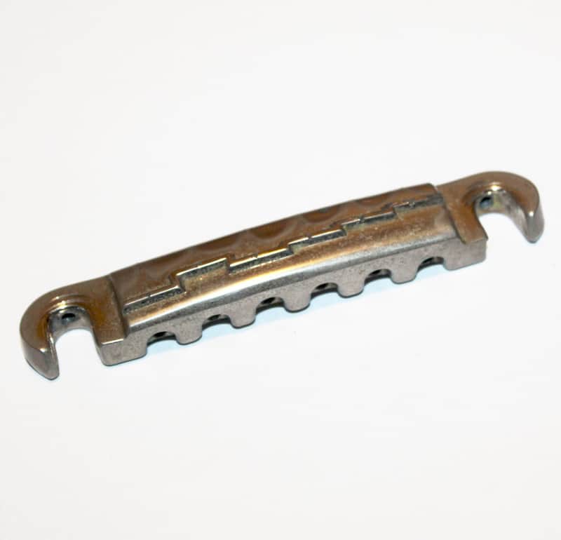 Gibson 1962 Compensated Wrap Around Tailpiece Lightning Bolt Comp Nickel 1963 1964 1960's image 1