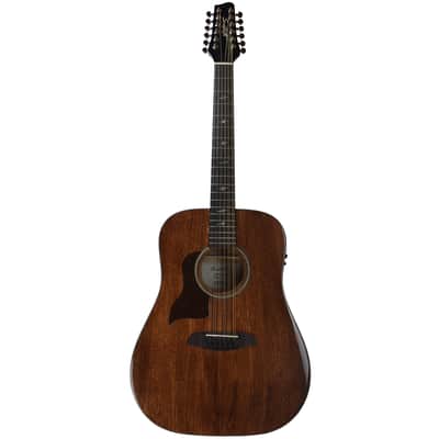 Sawtooth Mahogany Series Left-Handed 12-String Solid Mahogany Top Acoustic-Electric Dreadnought Guitar image 2