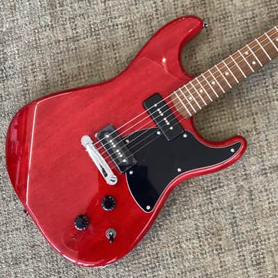 Squier Paranormal Strat-O-Sonic in Crimson Red Transparent image 1